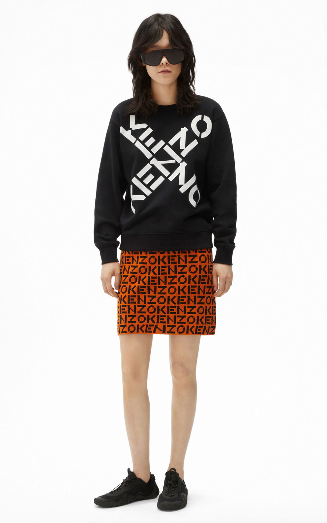 Kenzo Sport Big X Sweatshirt Dame - Sort DK-335843